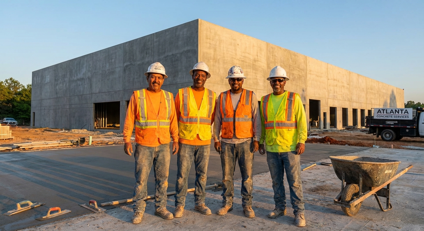 Sconyers Concrete crew at a job site